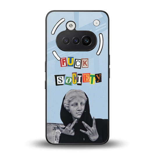 Rebel Mind back phone cover | glass case for nothing phone 3a