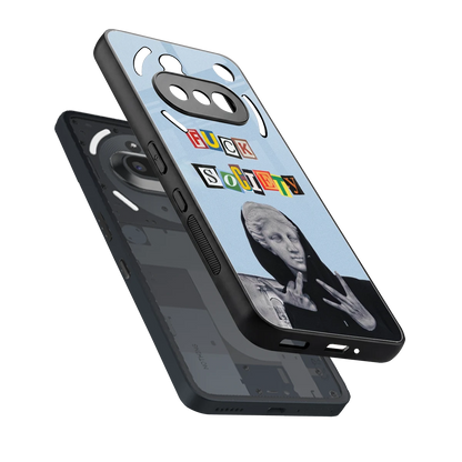 Rebel Mind sleek nothing phone 3a cover with tempered glass back and TPU edges