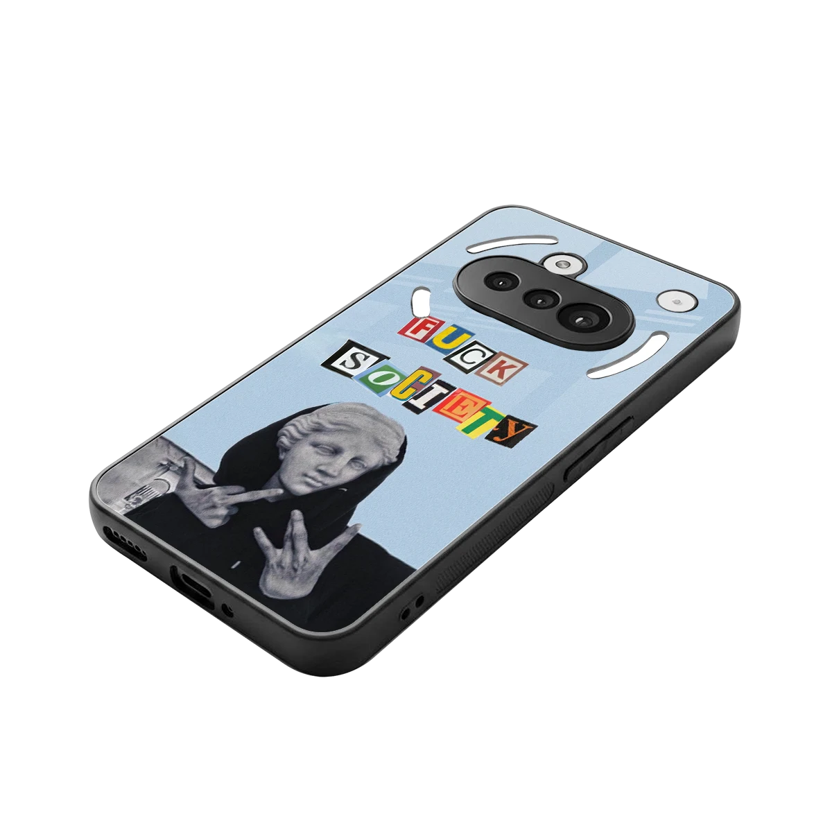 Rebel Mind stylish phone case for nothing phone 3a | glossy glass and slim fit