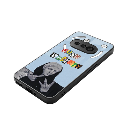 Rebel Mind stylish phone case for nothing phone 3a | glossy glass and slim fit
