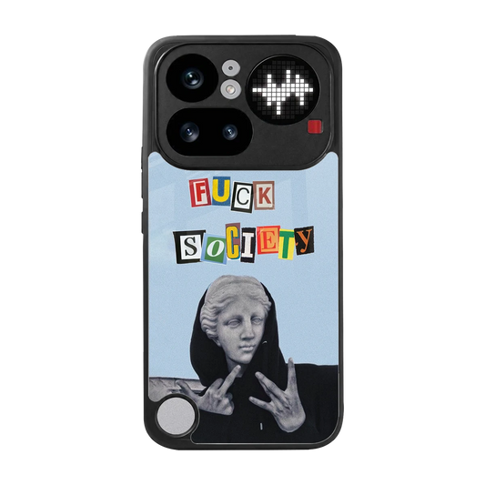 Rebel Mind back phone cover | glass case for nothing phone 4a pro