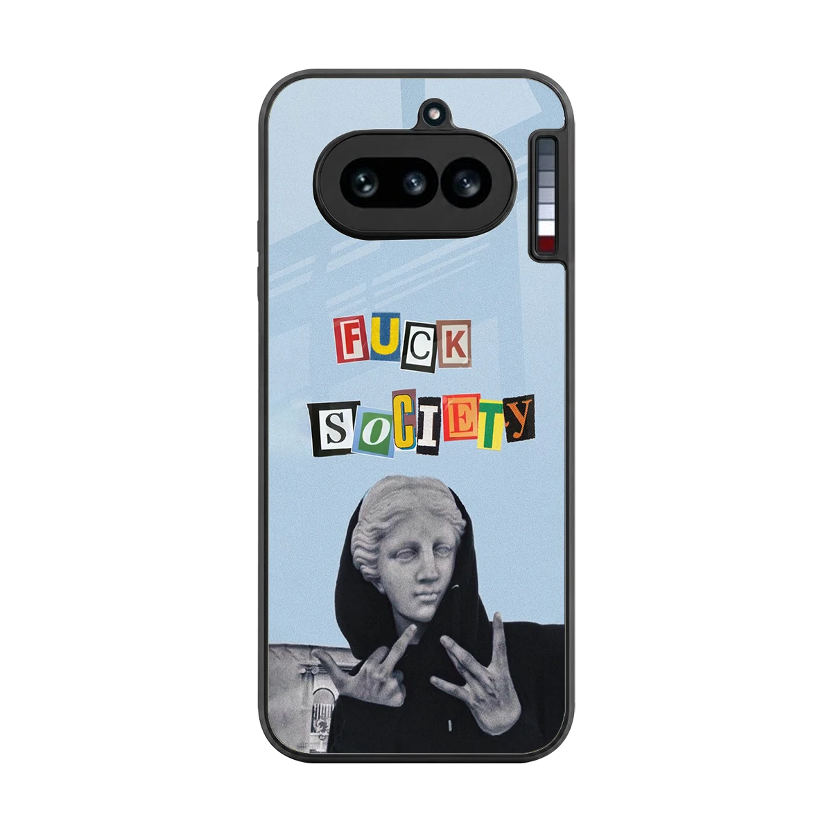 Rebel Mind back phone cover | glass case for nothing phone 4a
