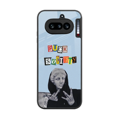 Rebel Mind back phone cover | glass case for nothing phone 4a