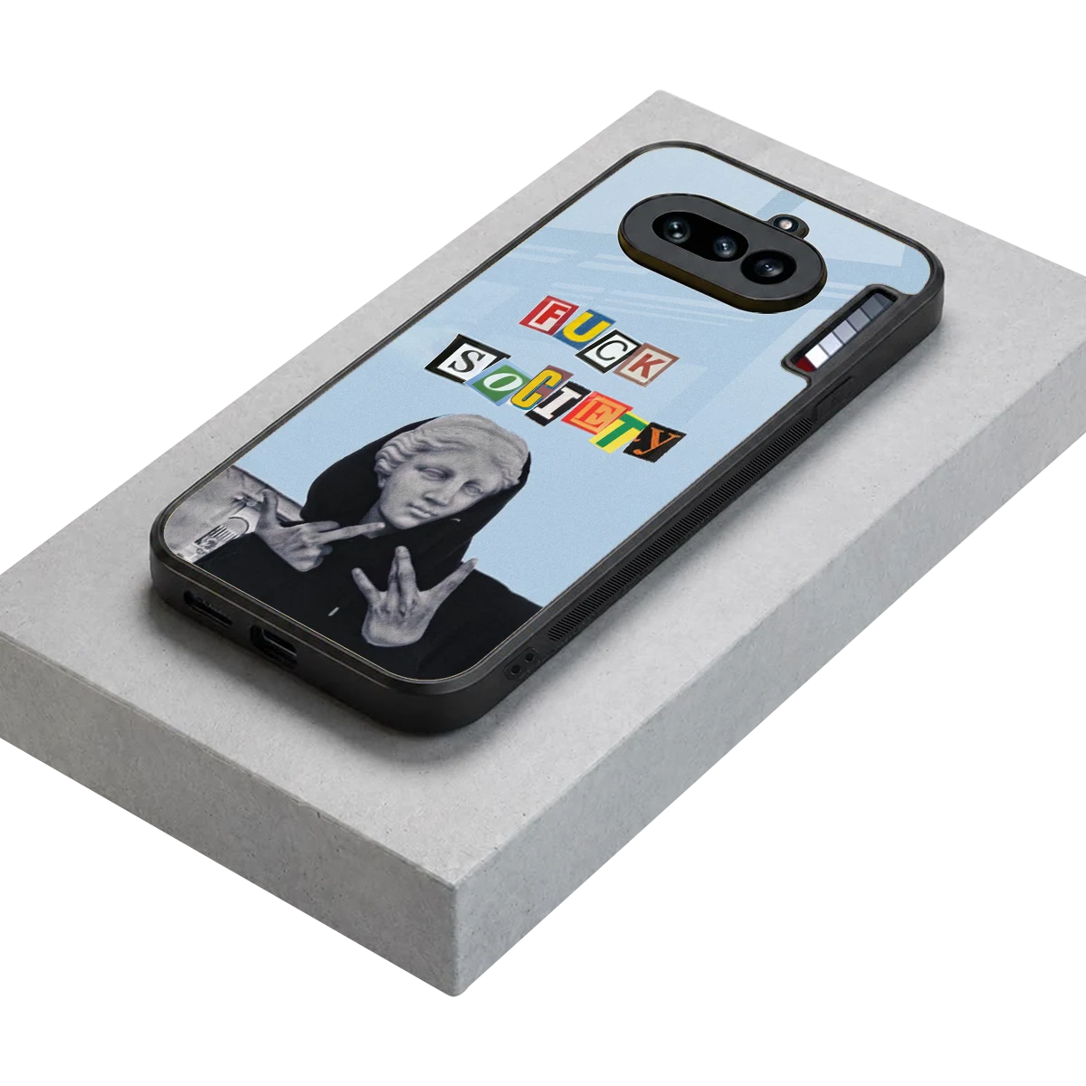 Rebel Mind stylish phone case for nothing phone 4a | glossy glass and slim fit