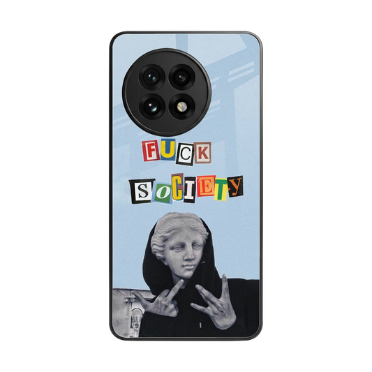 Rebel Mind back phone cover | glass case for oneplus 13r