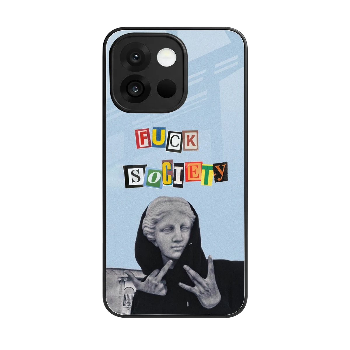 Rebel Mind back phone cover | glass case for oneplus 13s