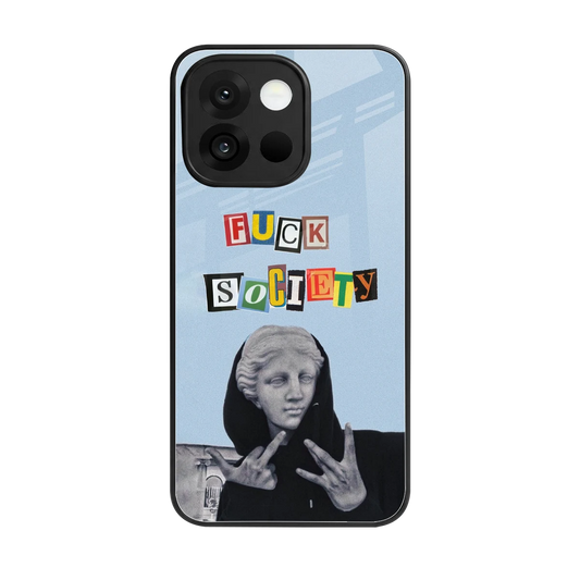 Rebel Mind back phone cover | glass case for oneplus 13s