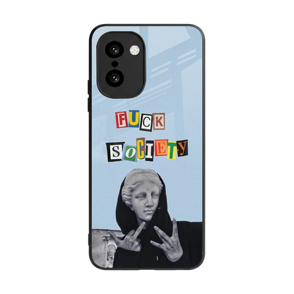 Rebel Mind back phone cover | glass case for oneplus 15r