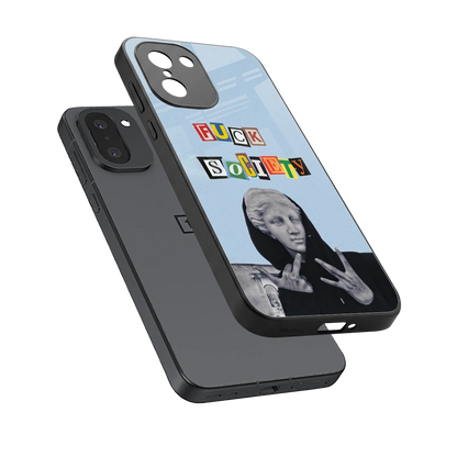 Rebel Mind sleek oneplus 15r cover with tempered glass back and TPU edges