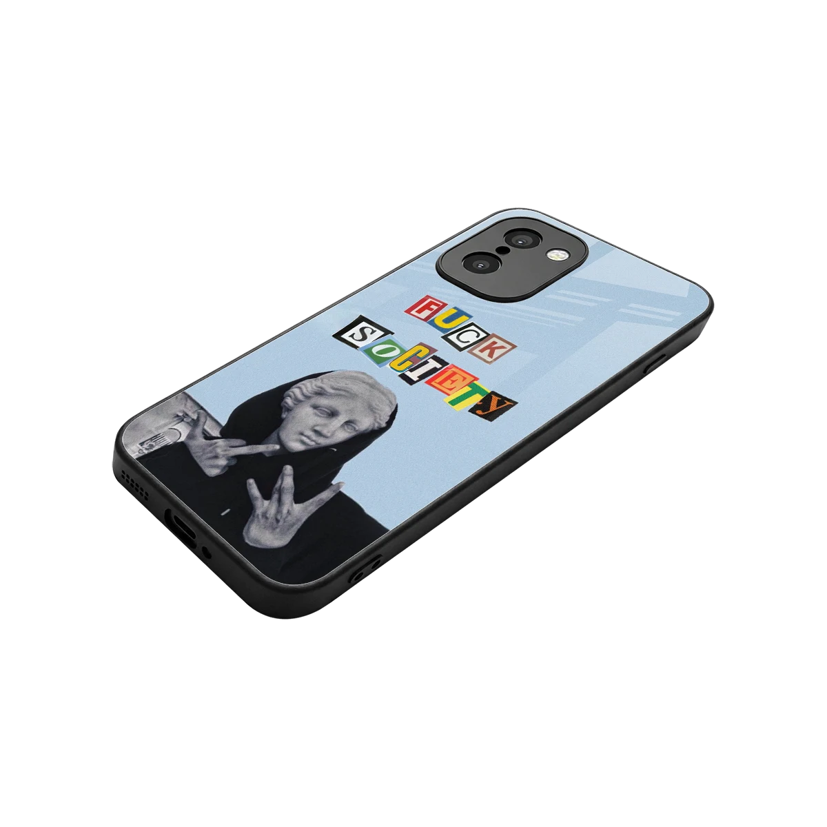 Rebel Mind stylish phone case for oneplus 15r | glossy glass and slim fit