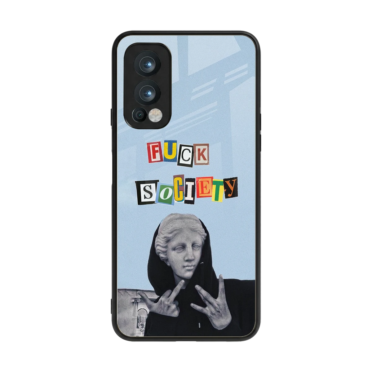 Rebel Mind back phone cover | glass case for oneplus nord 2