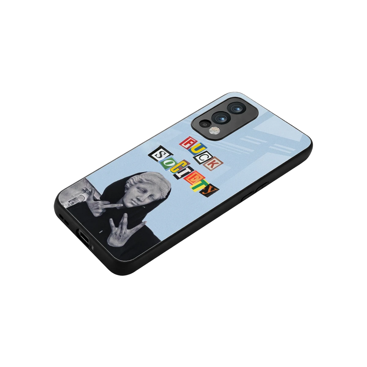 Rebel Mind stylish phone case for oneplus nord 2 | glossy glass and slim fit