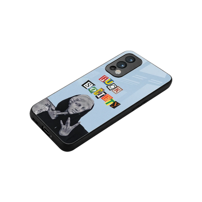 Rebel Mind stylish phone case for oneplus nord 2 | glossy glass and slim fit