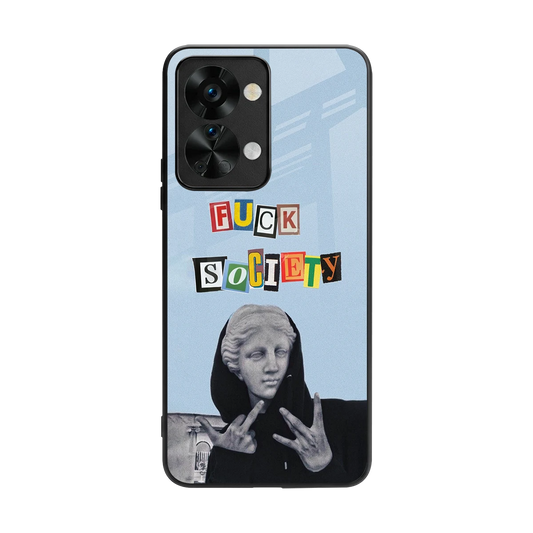 Rebel Mind back phone cover | glass case for oneplus nord 2t
