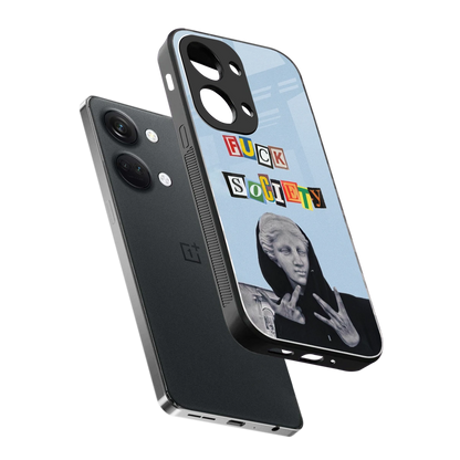 Rebel Mind sleek oneplus nord 3 cover with tempered glass back and TPU edges