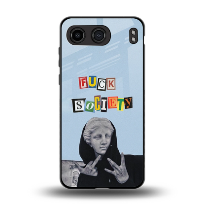 Rebel Mind back phone cover | glass case for oneplus nord 4