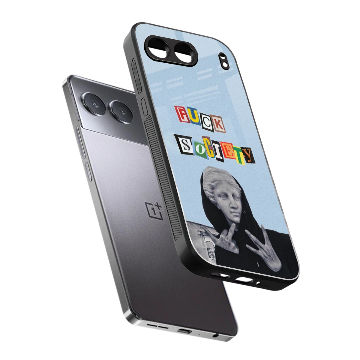 Rebel Mind sleek oneplus nord 4 cover with tempered glass back and TPU edges