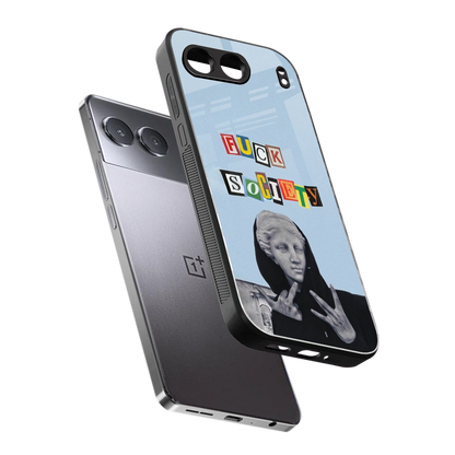 Rebel Mind sleek oneplus nord 4 cover with tempered glass back and TPU edges