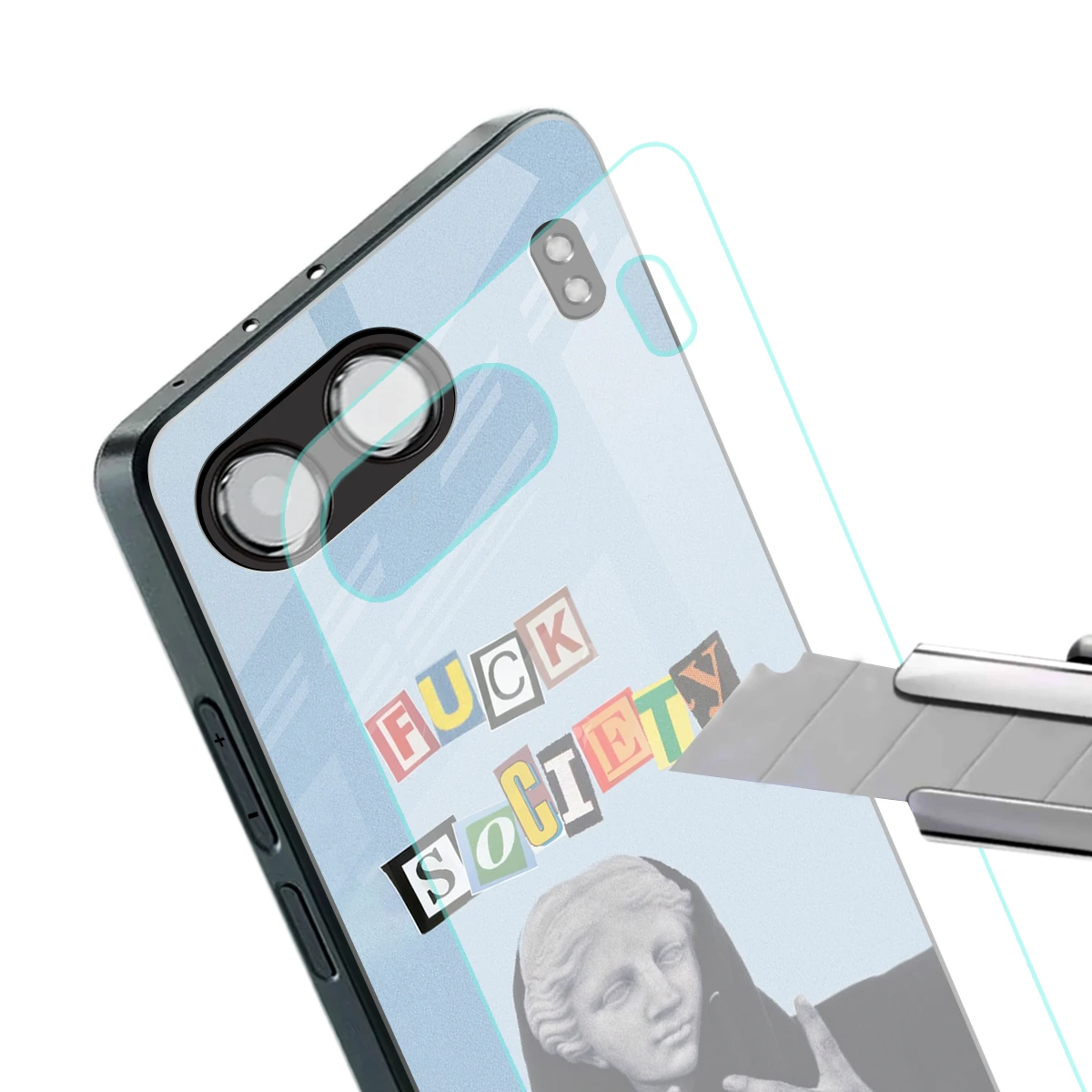 Rebel Mind stylish phone case for oneplus nord 4 | glossy glass and slim fit