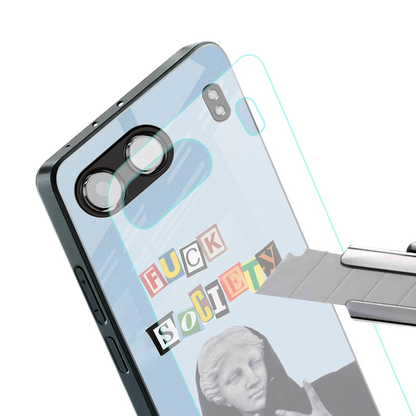 Rebel Mind stylish phone case for oneplus nord 4 | glossy glass and slim fit