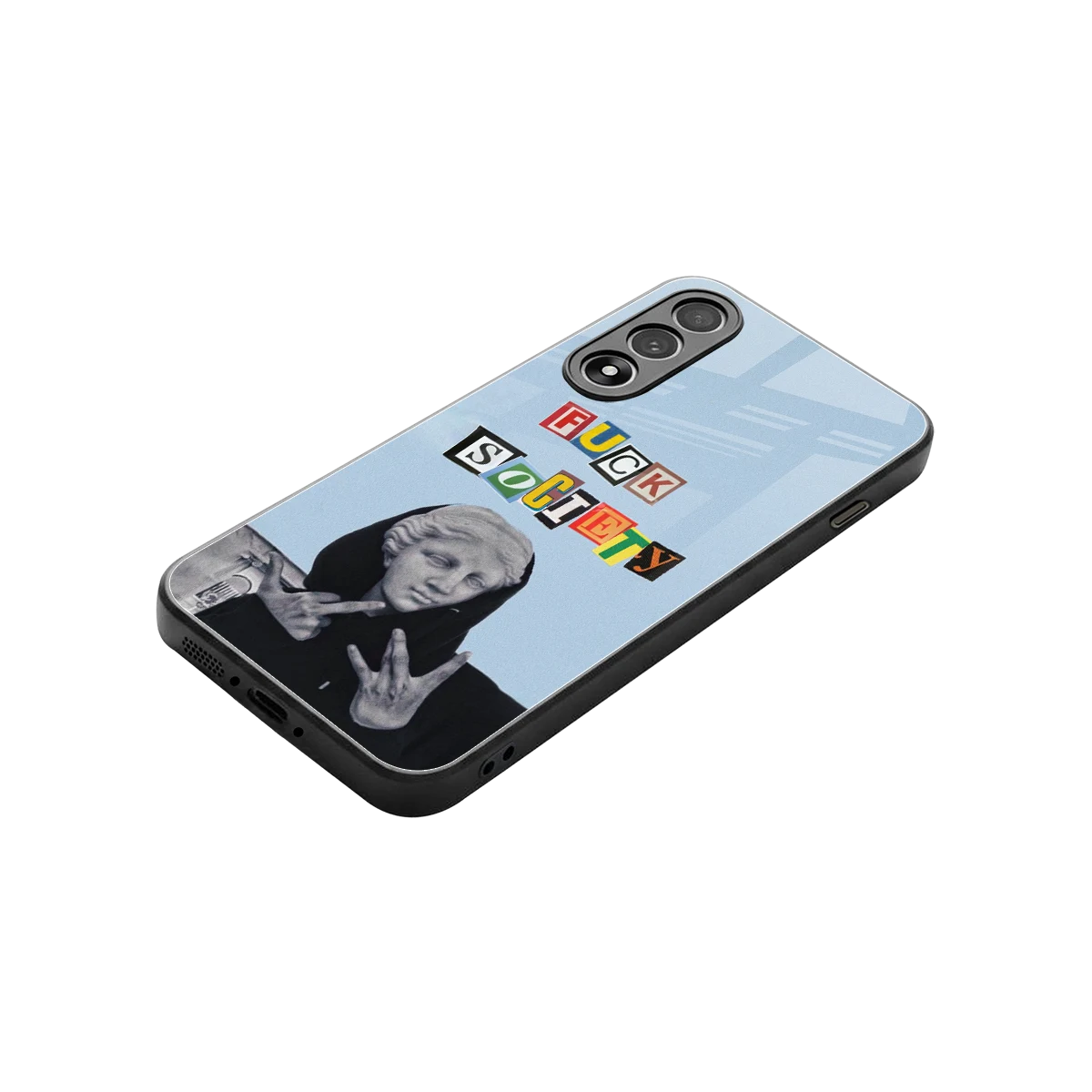 Rebel Mind stylish phone case for oneplus nord 5 | glossy glass and slim fit