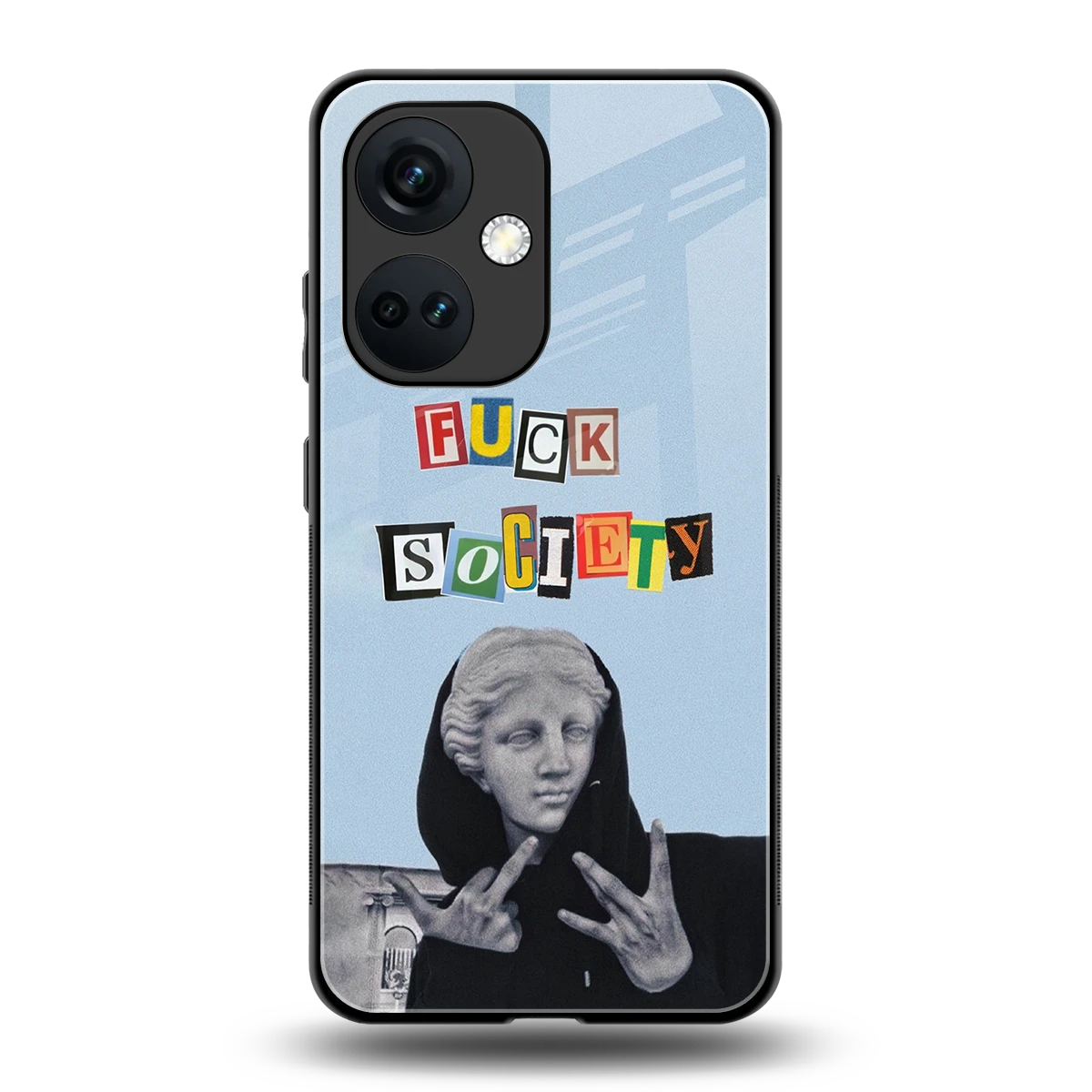 Rebel Mind back phone cover | glass case for oneplus nord ce 3