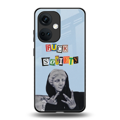 Rebel Mind back phone cover | glass case for oneplus nord ce 3