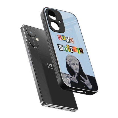 Rebel Mind sleek oneplus nord ce 3 cover with tempered glass back and TPU edges