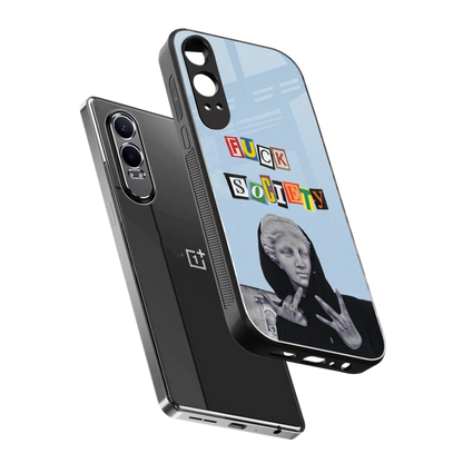 Rebel Mind sleek oneplus nord ce 4 lite cover with tempered glass back and TPU edges