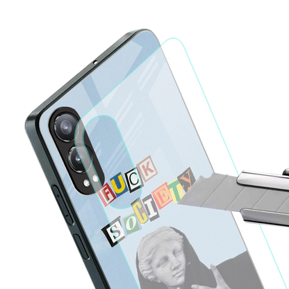 Rebel Mind stylish phone case for oneplus nord ce 4 lite | glossy glass and slim fit