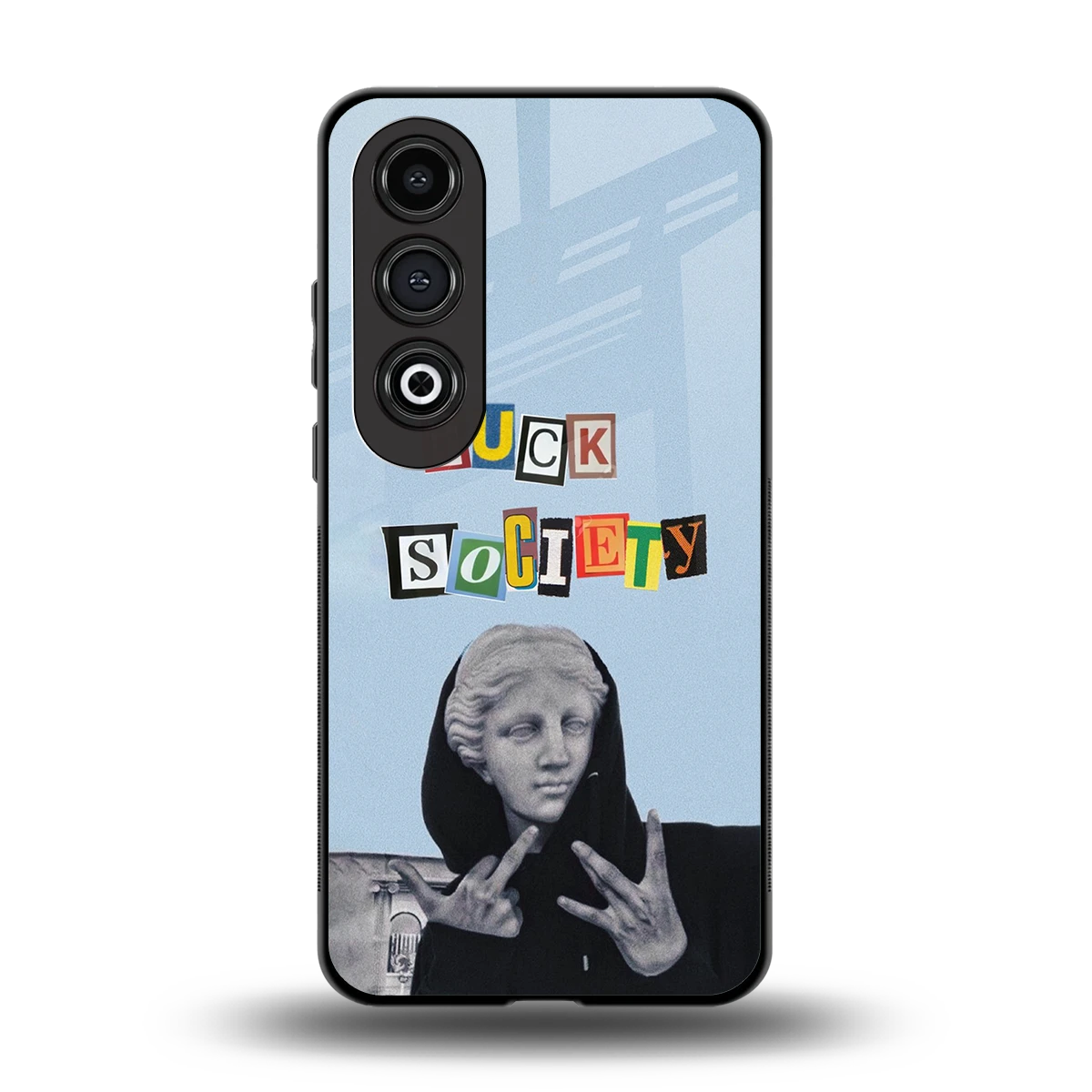 Rebel Mind back phone cover | glass case for oneplus nord ce 4