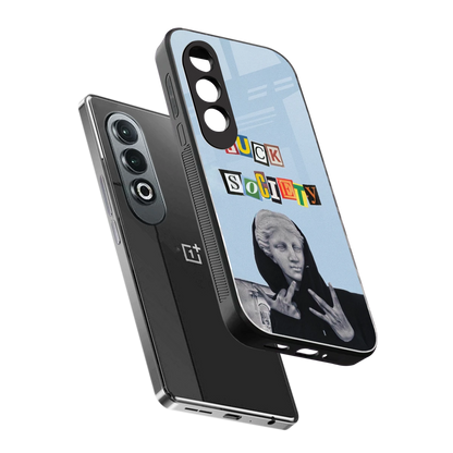 Rebel Mind sleek oneplus nord ce 4 cover with tempered glass back and TPU edges