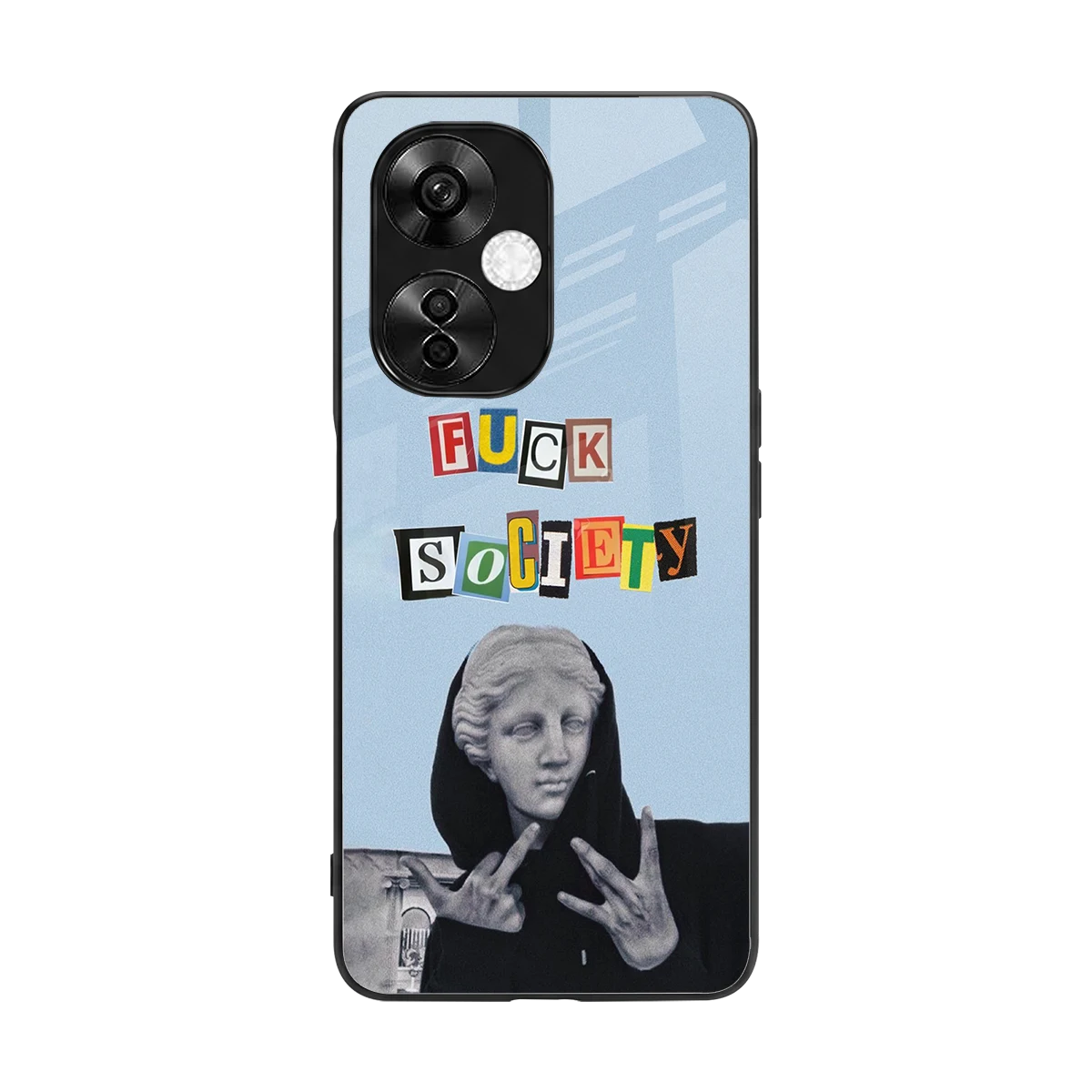 Rebel Mind back phone cover | glass case for oneplus nord ce 3 lite