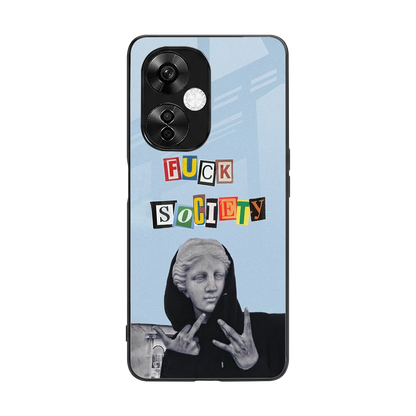 Rebel Mind back phone cover | glass case for oneplus nord ce 3 lite
