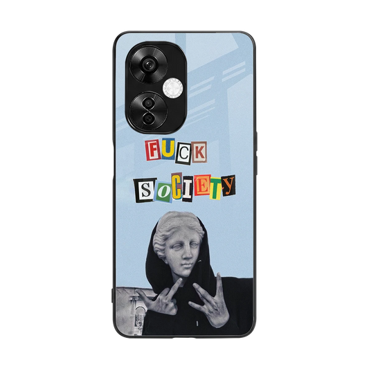 Rebel Mind back phone cover | glass case for oneplus nord ce 3 lite