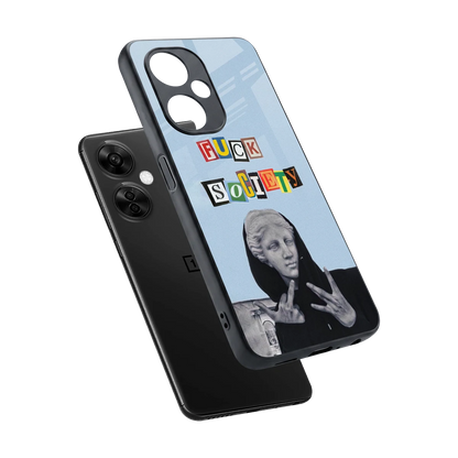 Rebel Mind sleek oneplus nord ce 3 lite cover with tempered glass back and TPU edges