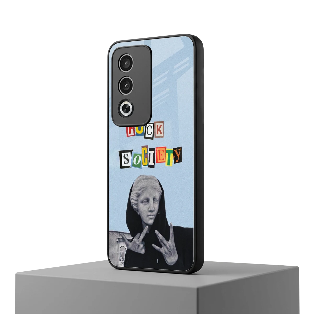 Rebel Mind oppo a3 pro mobile cover | shockproof glass phone case