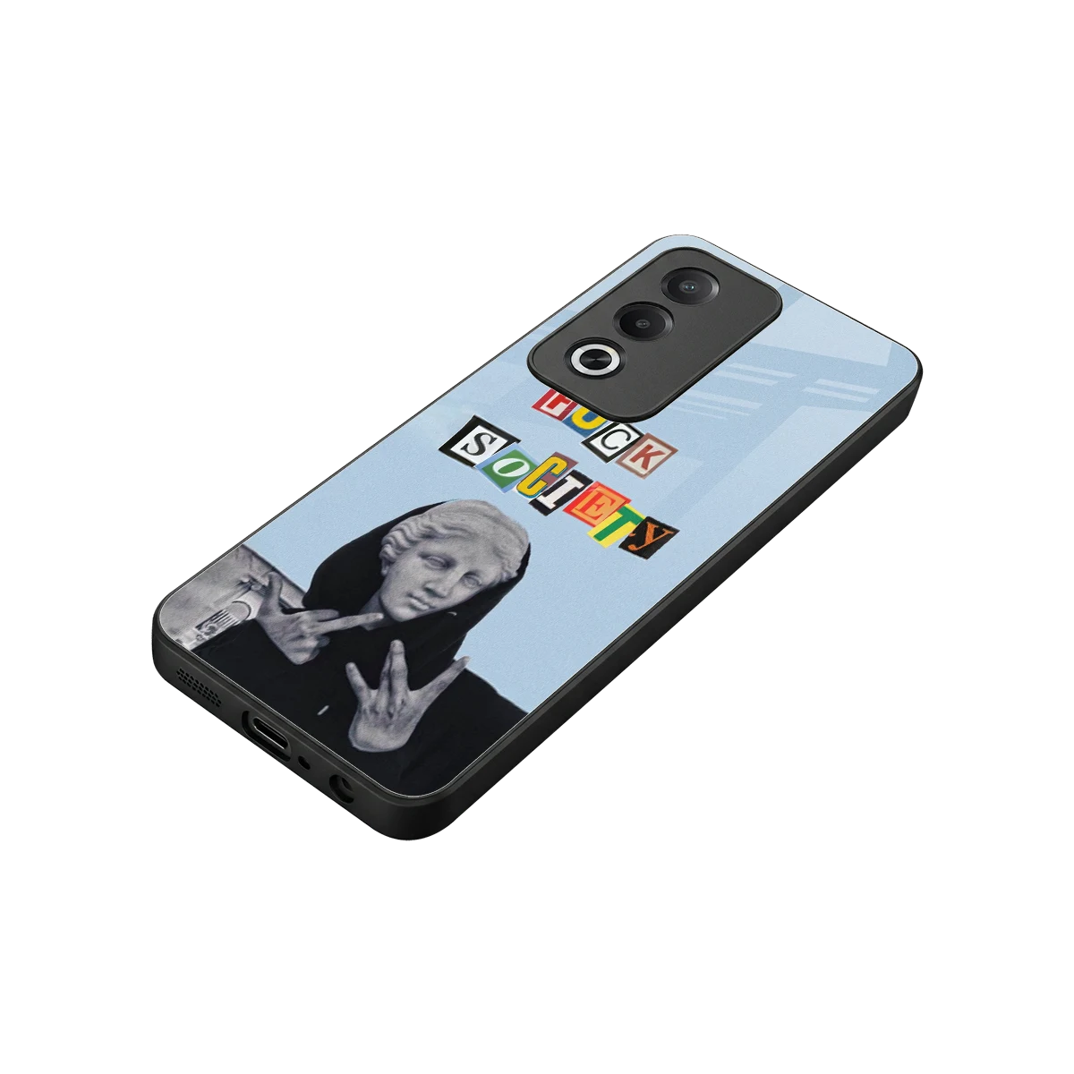 Rebel Mind stylish phone case for oppo a3 pro | glossy glass and slim fit