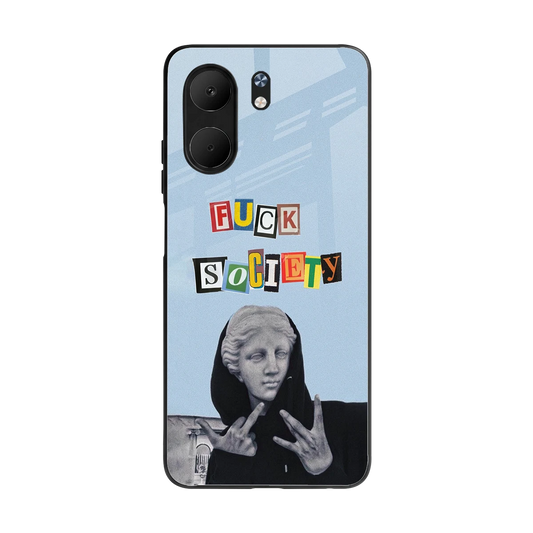 Rebel Mind back phone cover | glass case for oppo a5x 5g