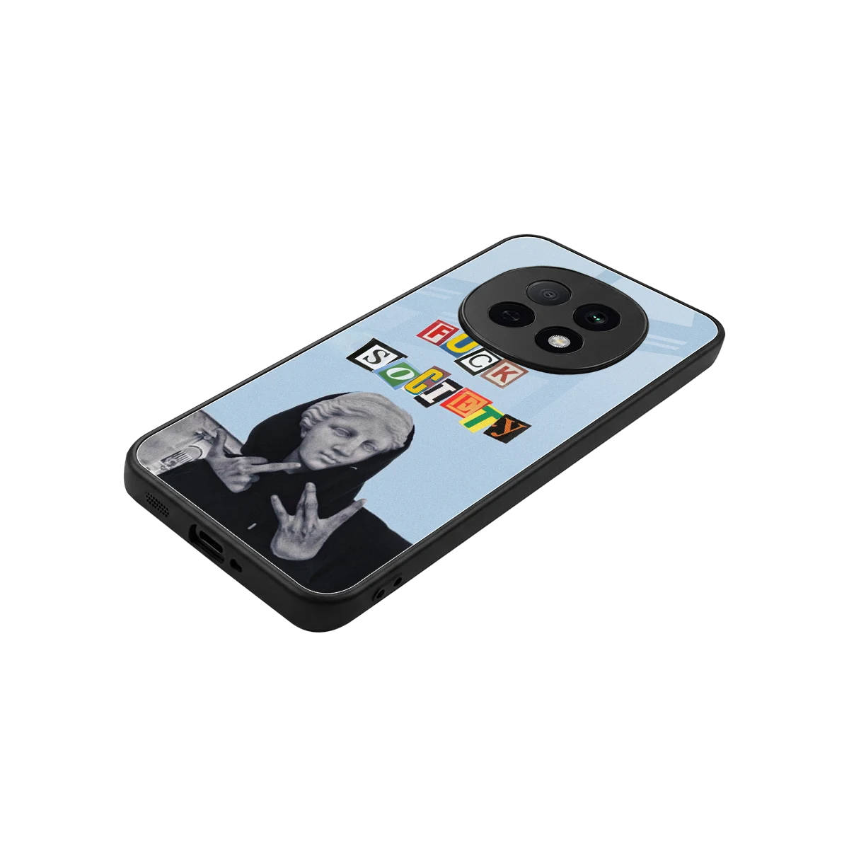 Rebel Mind stylish phone case for oppo f29 pro 5g | glossy glass and slim fit