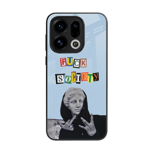Rebel Mind back phone cover | glass case for oppo find x9