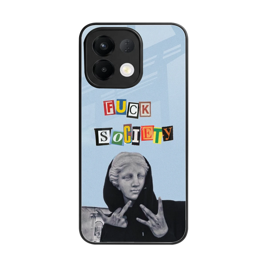 Rebel Mind back phone cover | glass case for oppo k13 5g
