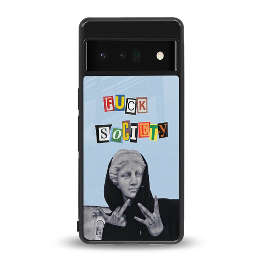 Rebel Mind back phone cover | glass case for google pixel 6 pro