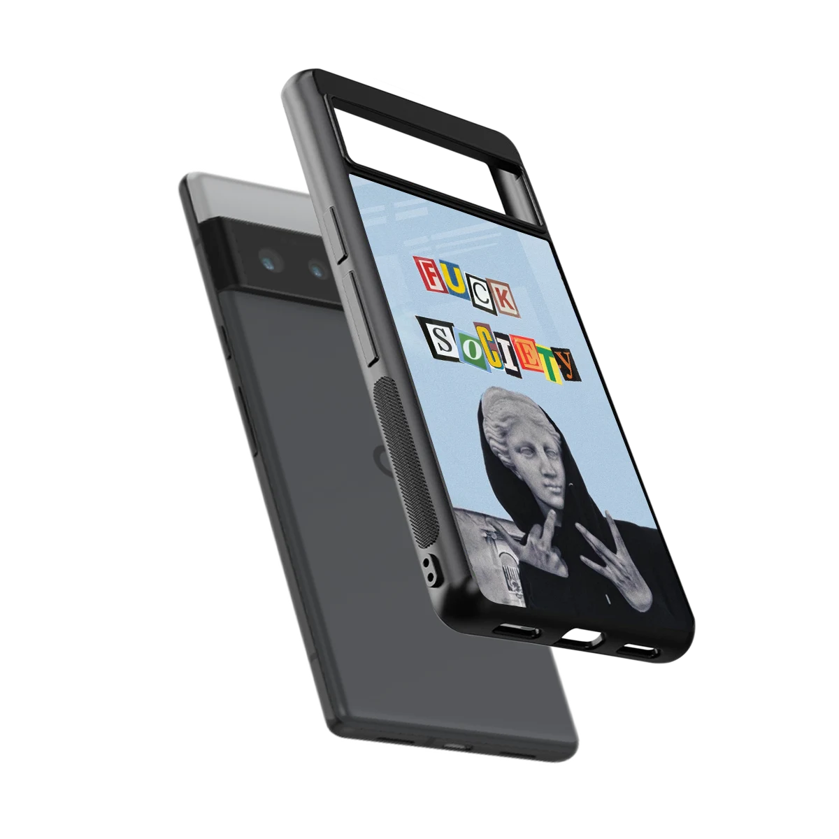 Rebel Mind sleek google pixel 6 pro cover with tempered glass back and TPU edges