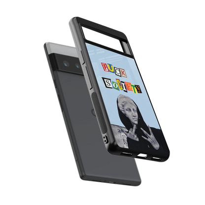 Rebel Mind sleek google pixel 6 pro cover with tempered glass back and TPU edges