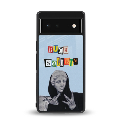Rebel Mind back phone cover | glass case for google pixel 6