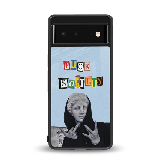Rebel Mind back phone cover | glass case for google pixel 6