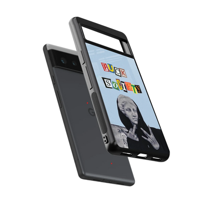 Rebel Mind sleek google pixel 6a cover with tempered glass back and TPU edges