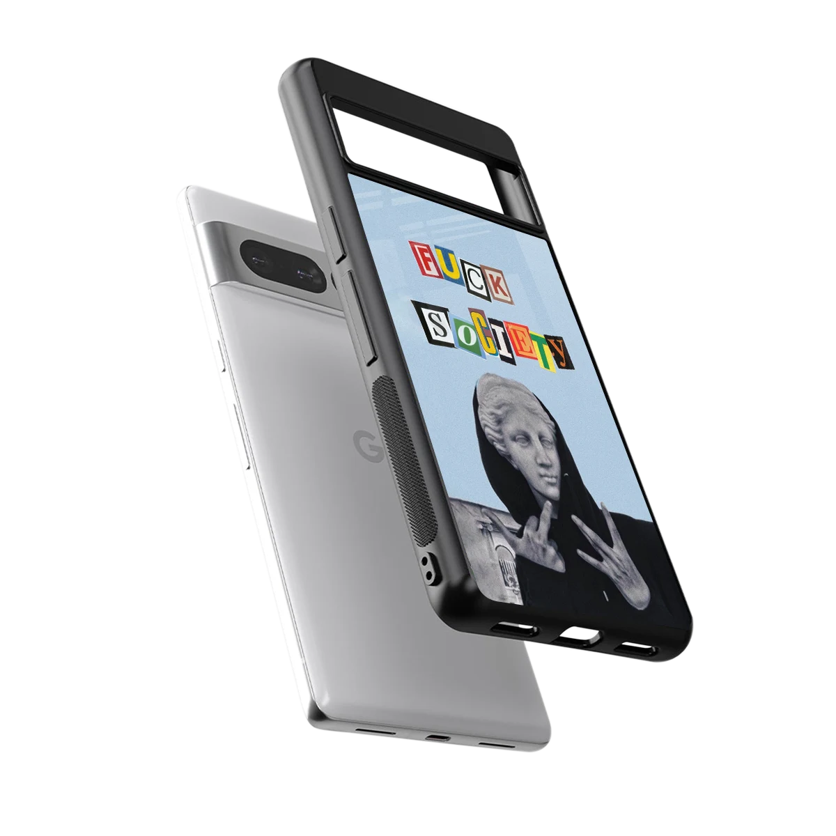 Rebel Mind sleek google pixel 7 pro cover with tempered glass back and TPU edges