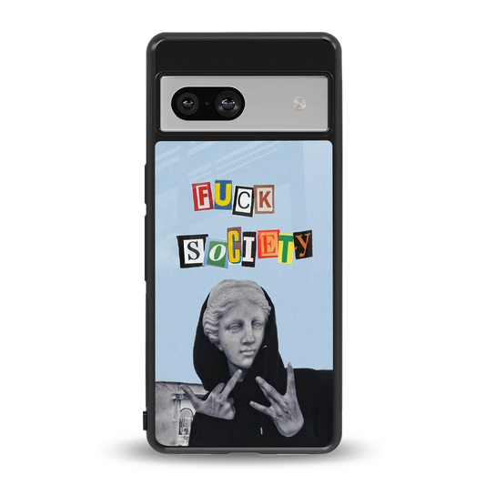 Rebel Mind back phone cover | glass case for google pixel 7a